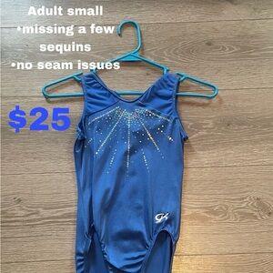 GK Blue Leotard with Sequins